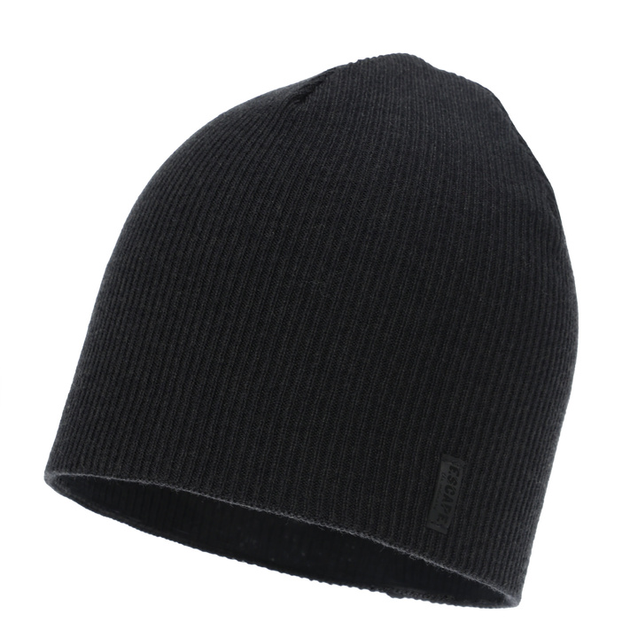 Men's winter, autumn, spring hat, dark grey, Salten
