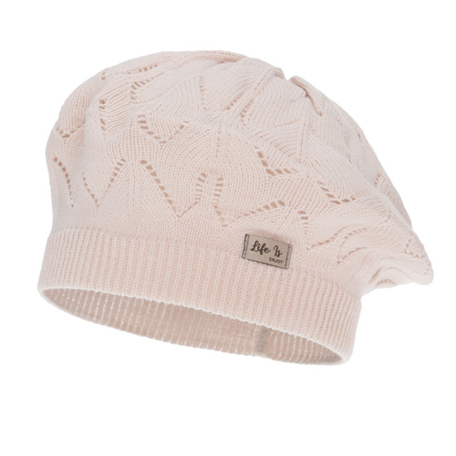 Girl's spring/ autumn beret, beige, Liveria