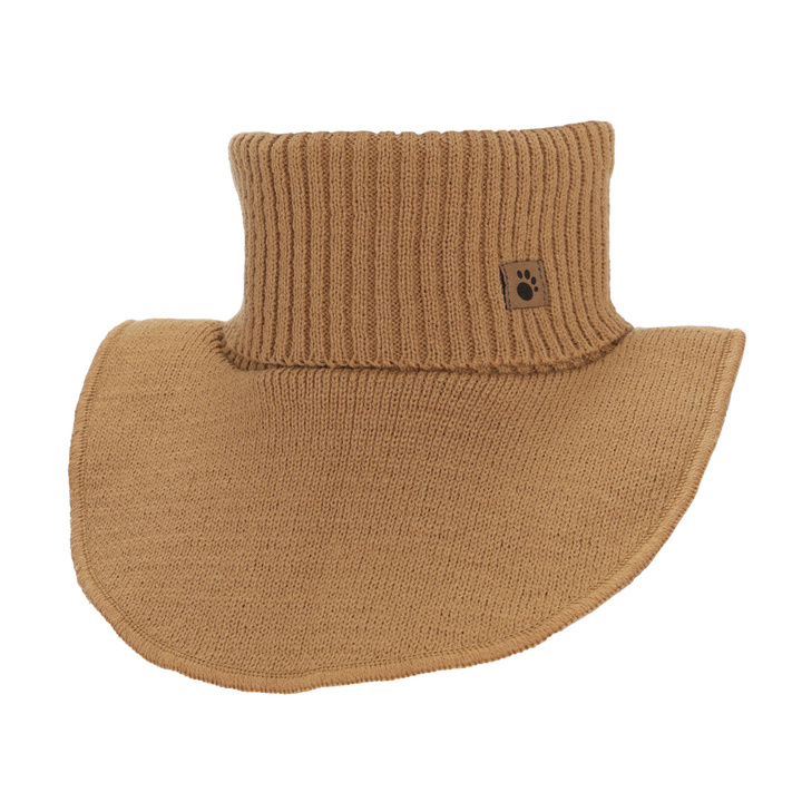Boy's winter neck warmer, camel, cotton lining, Lamor