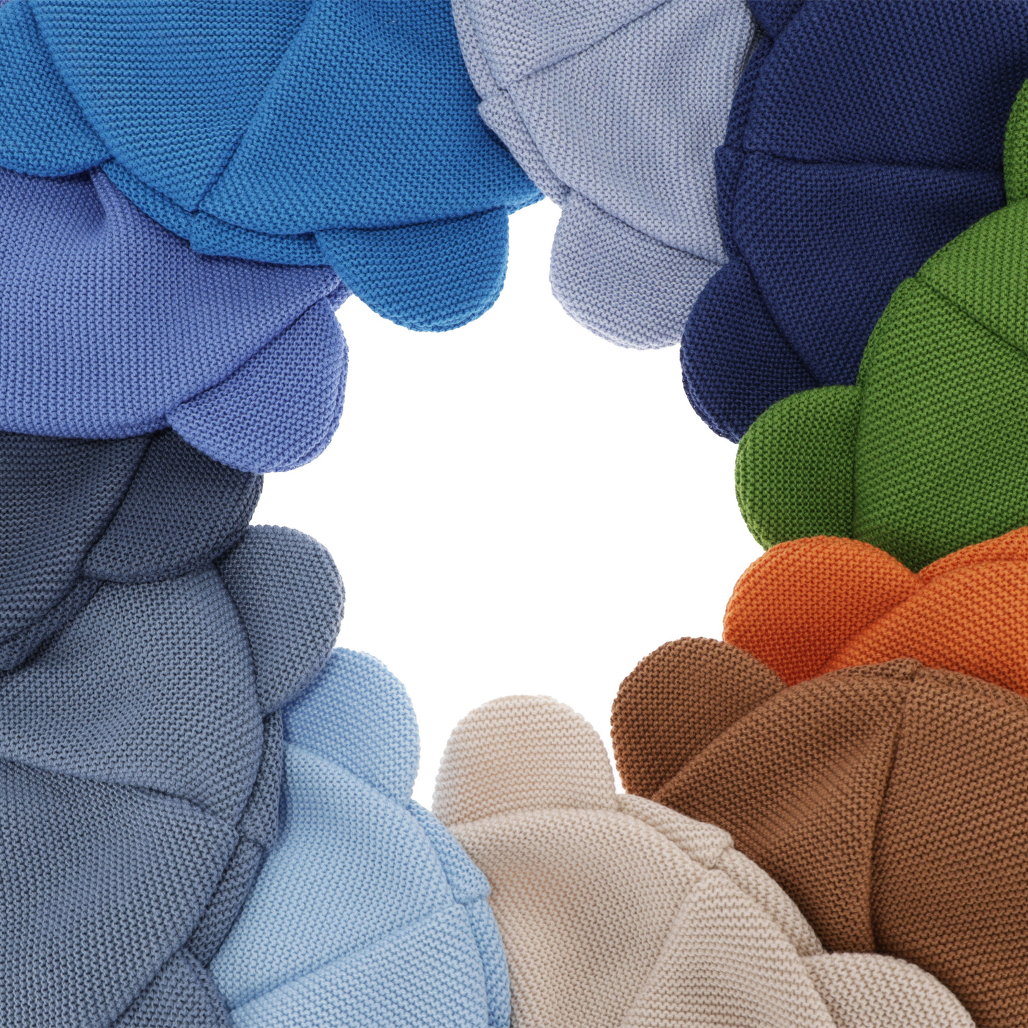 Children's autumn/ spring set: hat and tube scarf, with cotton, blue Ludvic