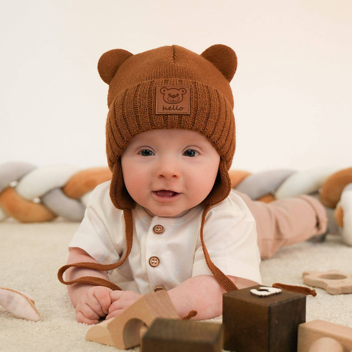 Boy's winter set: hat and scarf red Petit