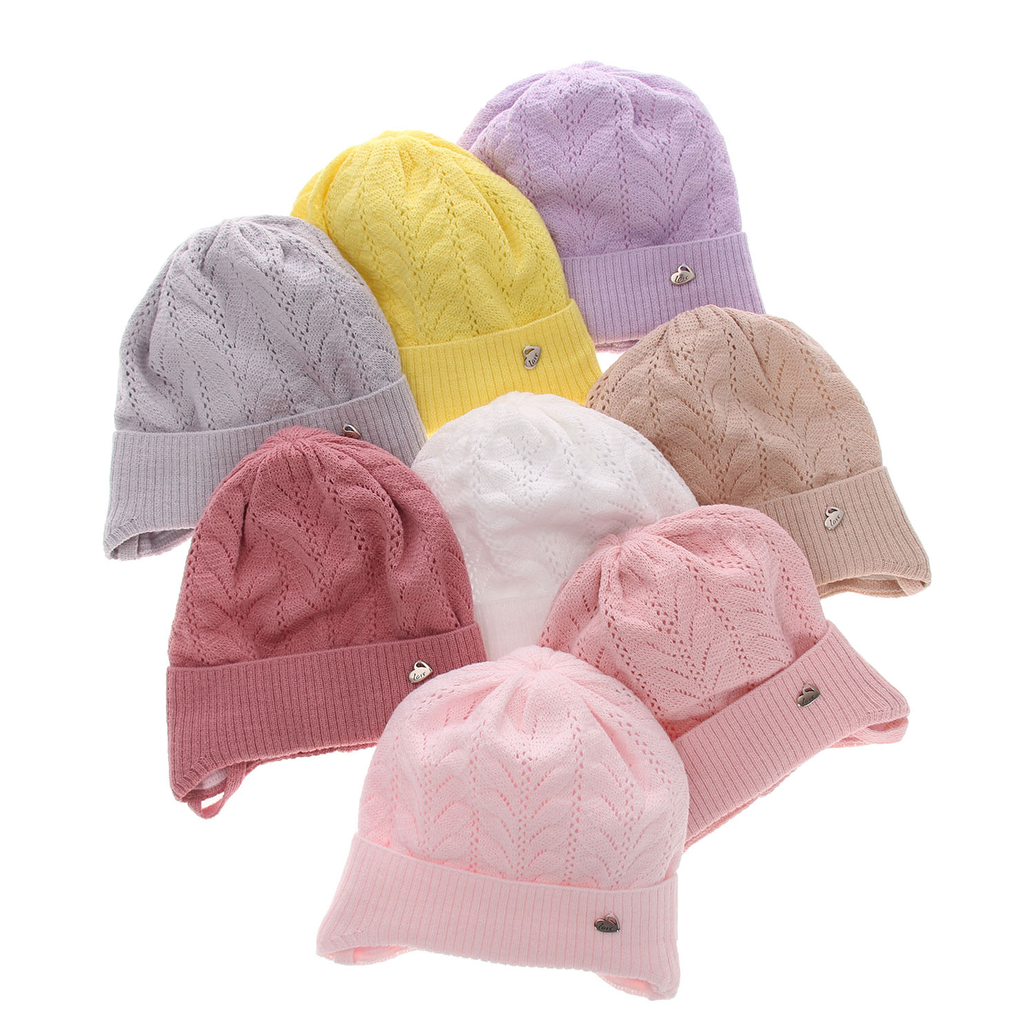 Girl's spring/ autumn hat beige Eliana with ears