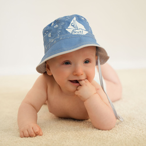 Boy's summer hat grey Boat