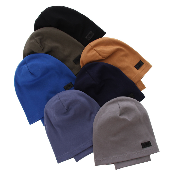 Boy's spring/ autumn set: hat and tube scarf navy blue Frizi