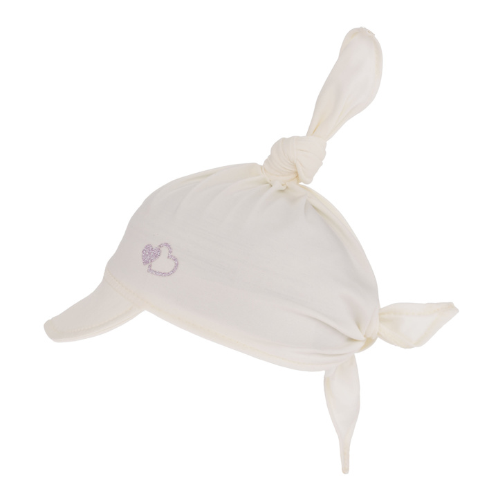 Cotton summer sun cap for girl ecru Irene