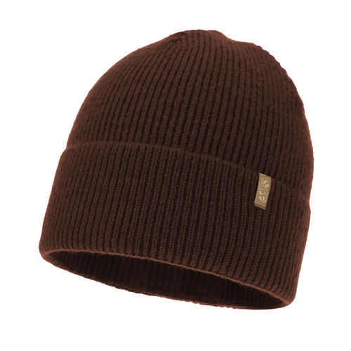 Woman's winter hat, brown, with merino wool, Tahoe