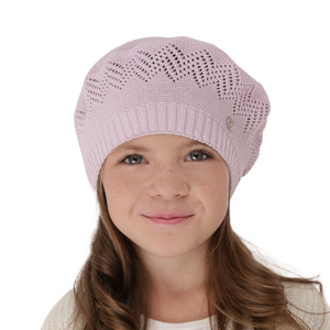 Girl's spring/ autumn beret ecru Filadelfia