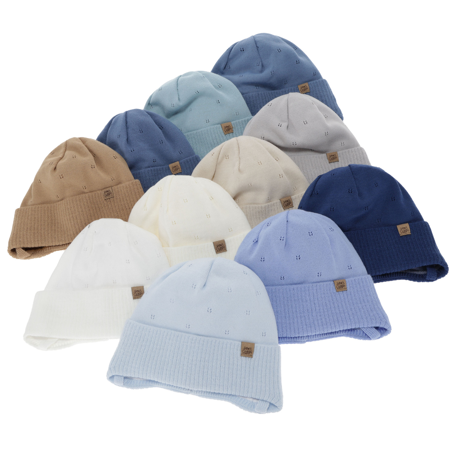 Boy's spring/ autumn hat, camel, with ears, Leif