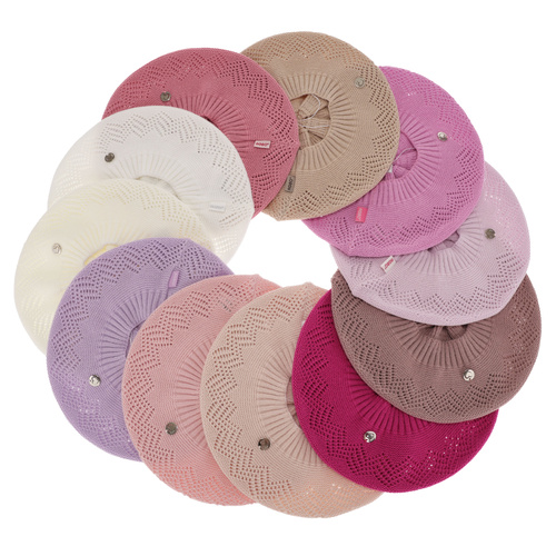 Girl's spring/ autumn beret ecru Filadelfia
