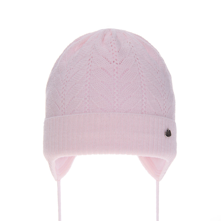 Girl's spring/ autumn hat pink Eliana with ears