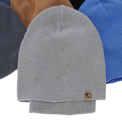 Boy's spring, autumn set: hat and tube scarf, with cotton, blue, Lucer