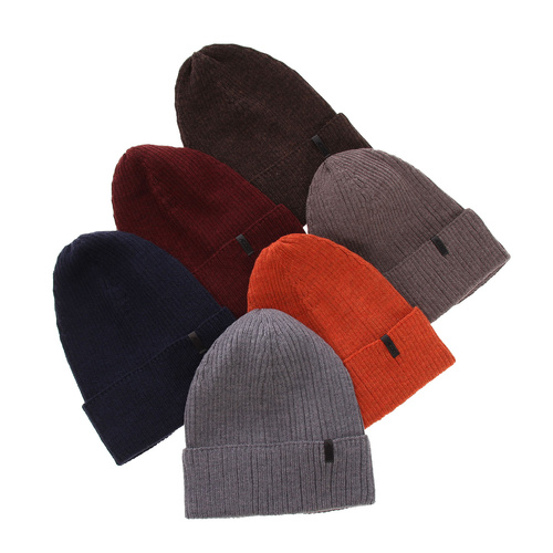 Thorin Men's Winter Hat - Navy Blue, 100% Extra Fine Merino Wool			