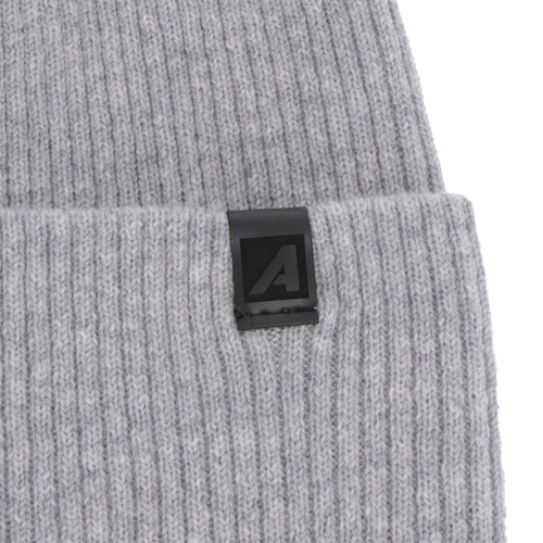 Men's spring/autumn hat, light grey, merino wool with cashmere, Azuryt