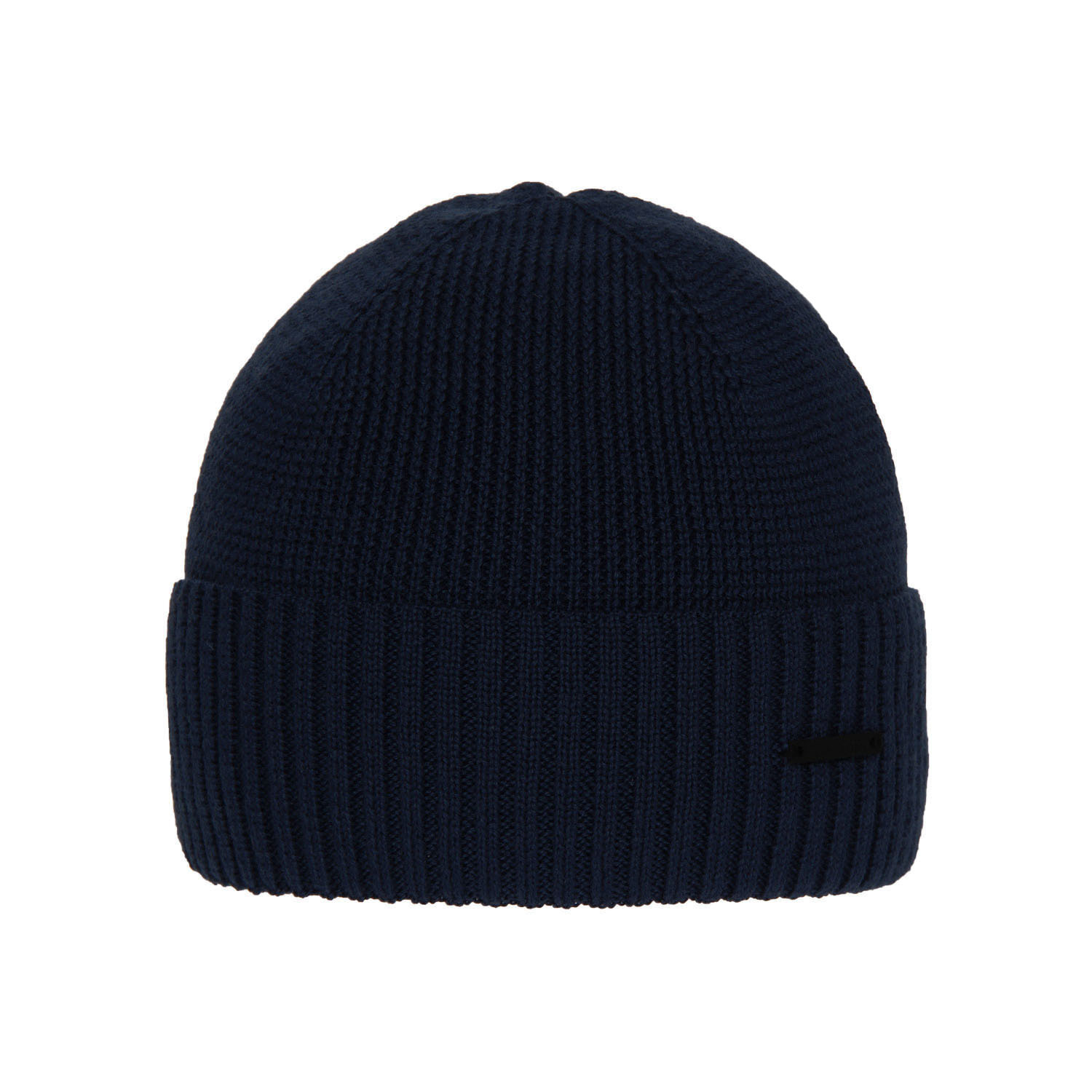 Men's winter hat navy blue merino wool Henk