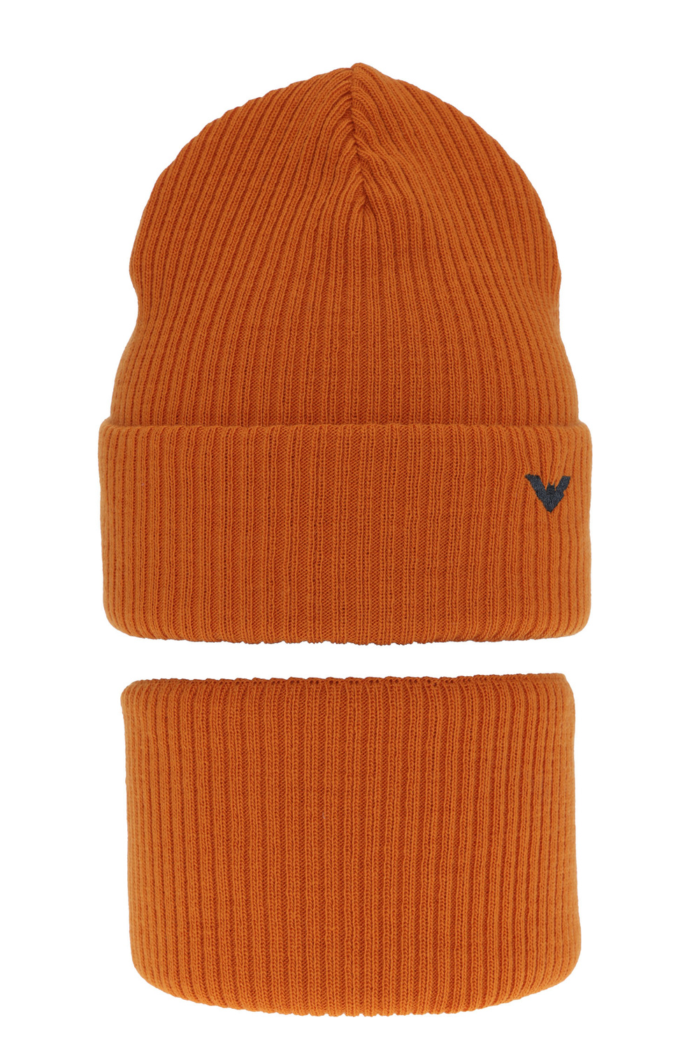 Boy's winter set: hat and tube scarf orange Romeo
