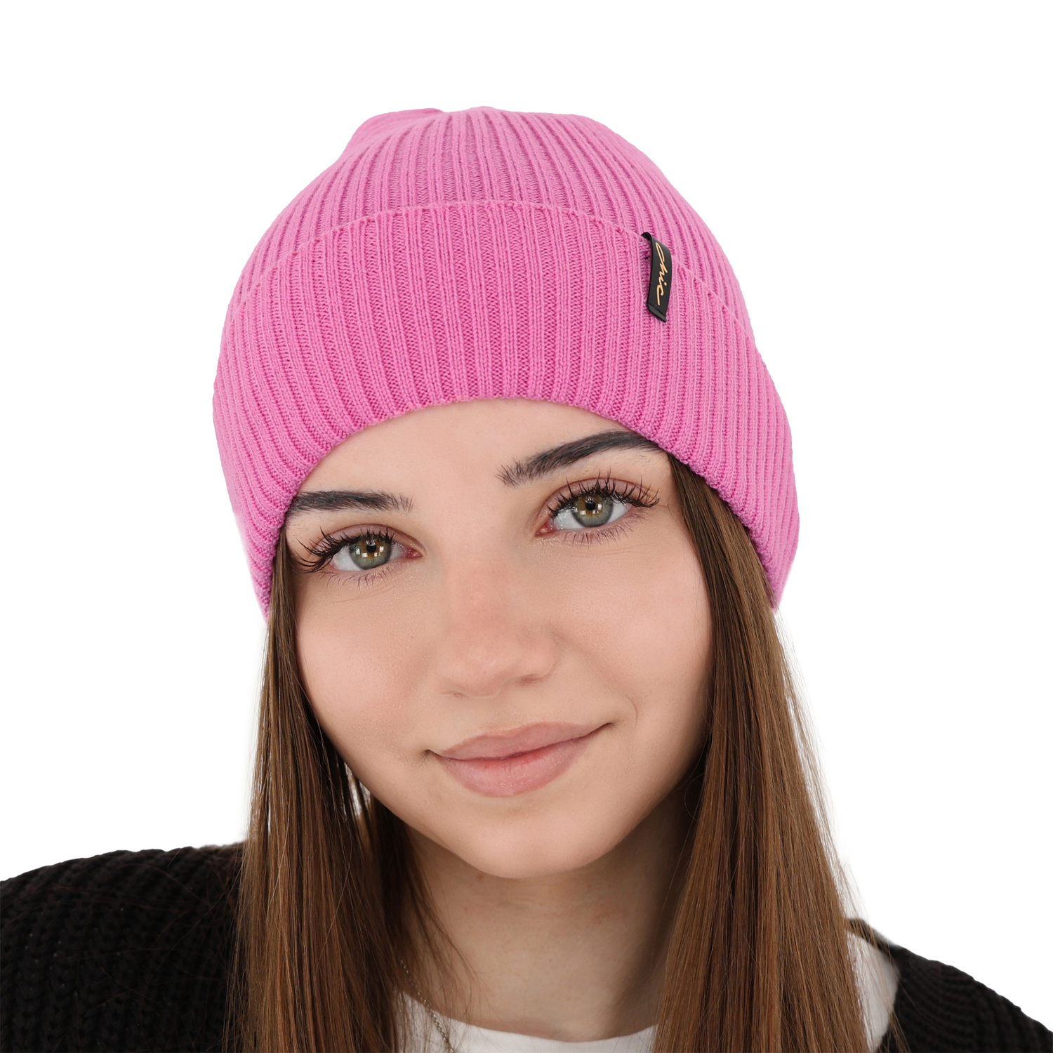 Woman's winter hat, burgundy, 100% merino wool, Megan