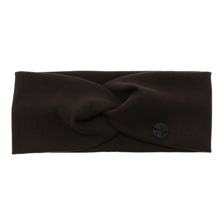 Woman's spring/autumn headband, brown, cotton, Auri