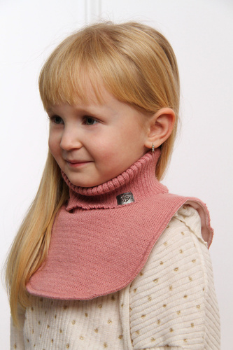 Girl's winter neckwarmer white Rafa