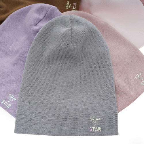 Girl's winter hat double-sided violet Estrela