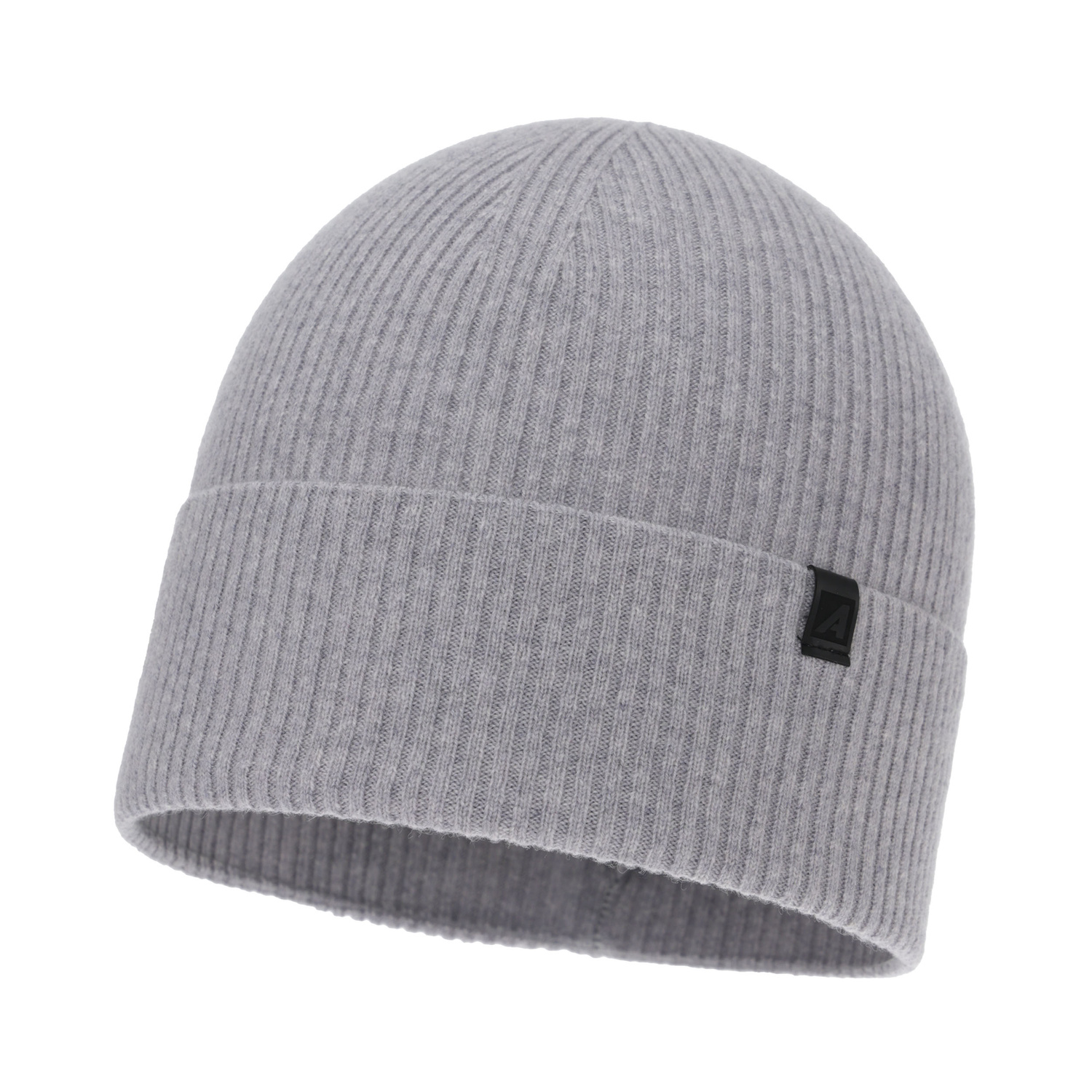 Men's autumn, winter hat, light grey, merino wool with cashmere, Azuryt