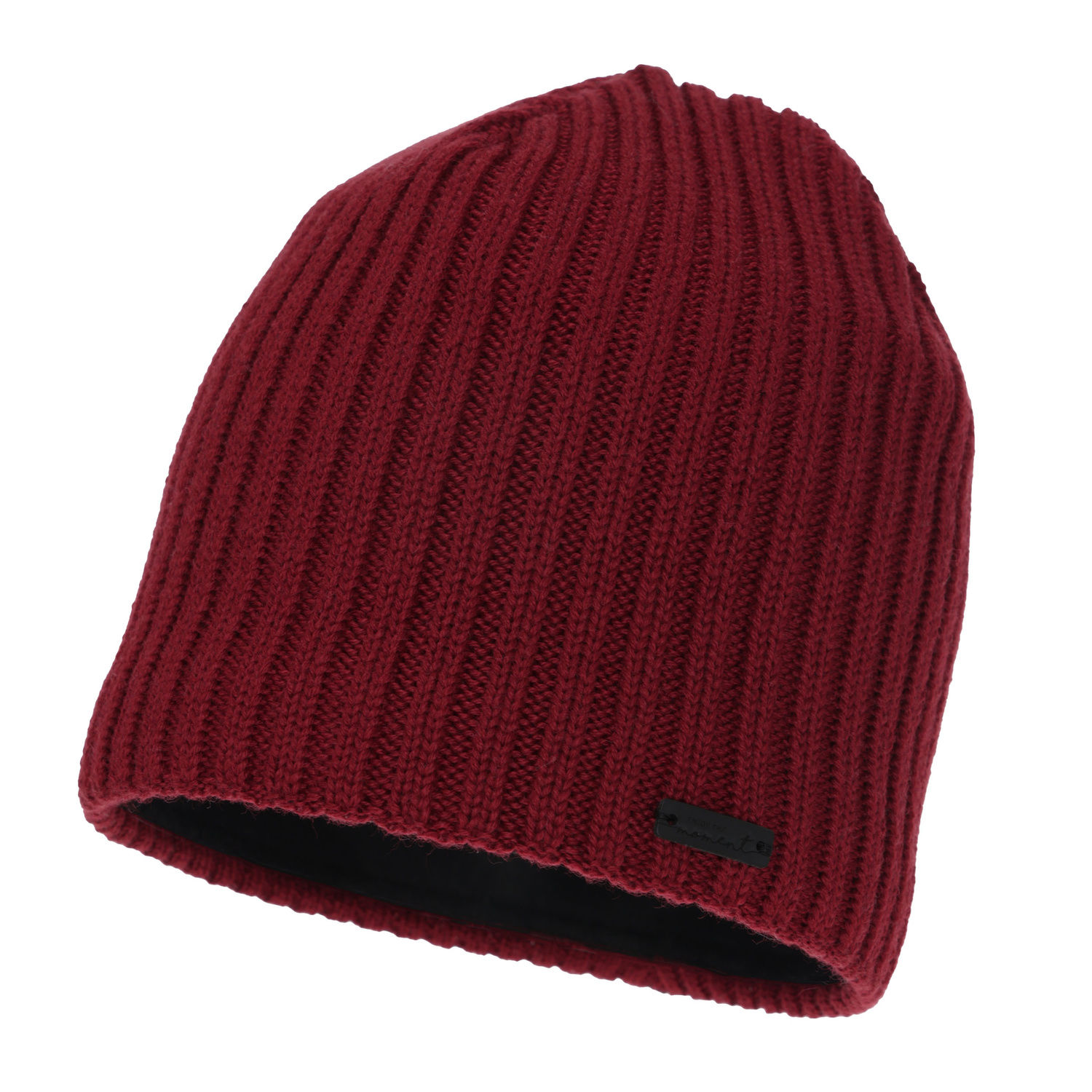 Woman's winter hat, burgundy, with merino wool, Soletta