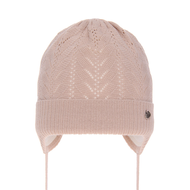 Girl's spring/ autumn hat beige Eliana with ears