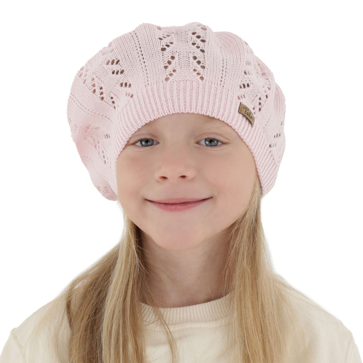 Girl's spring/ autumn hat, pink, Kevira