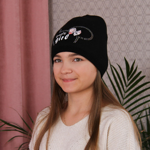 Girl's winter/ autumn hat pink Agnes