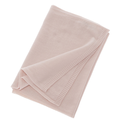 Woman's winter scarf, light pink, merino wool with cashmere, Irenia