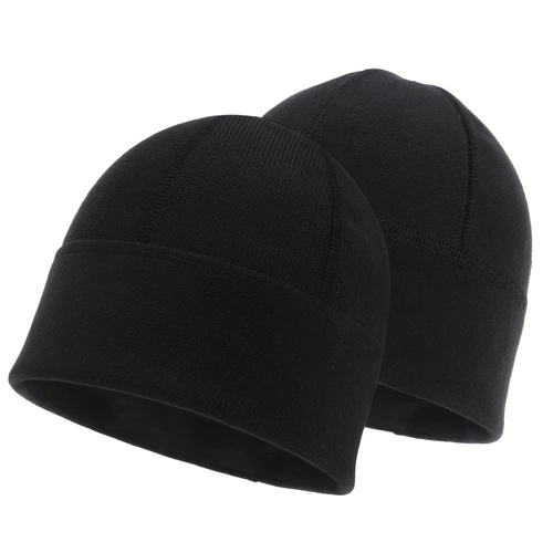 Men's military winter cap, black, double-sided, MON 6Z