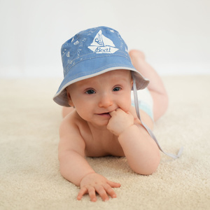 Boy's summer hat grey Boat