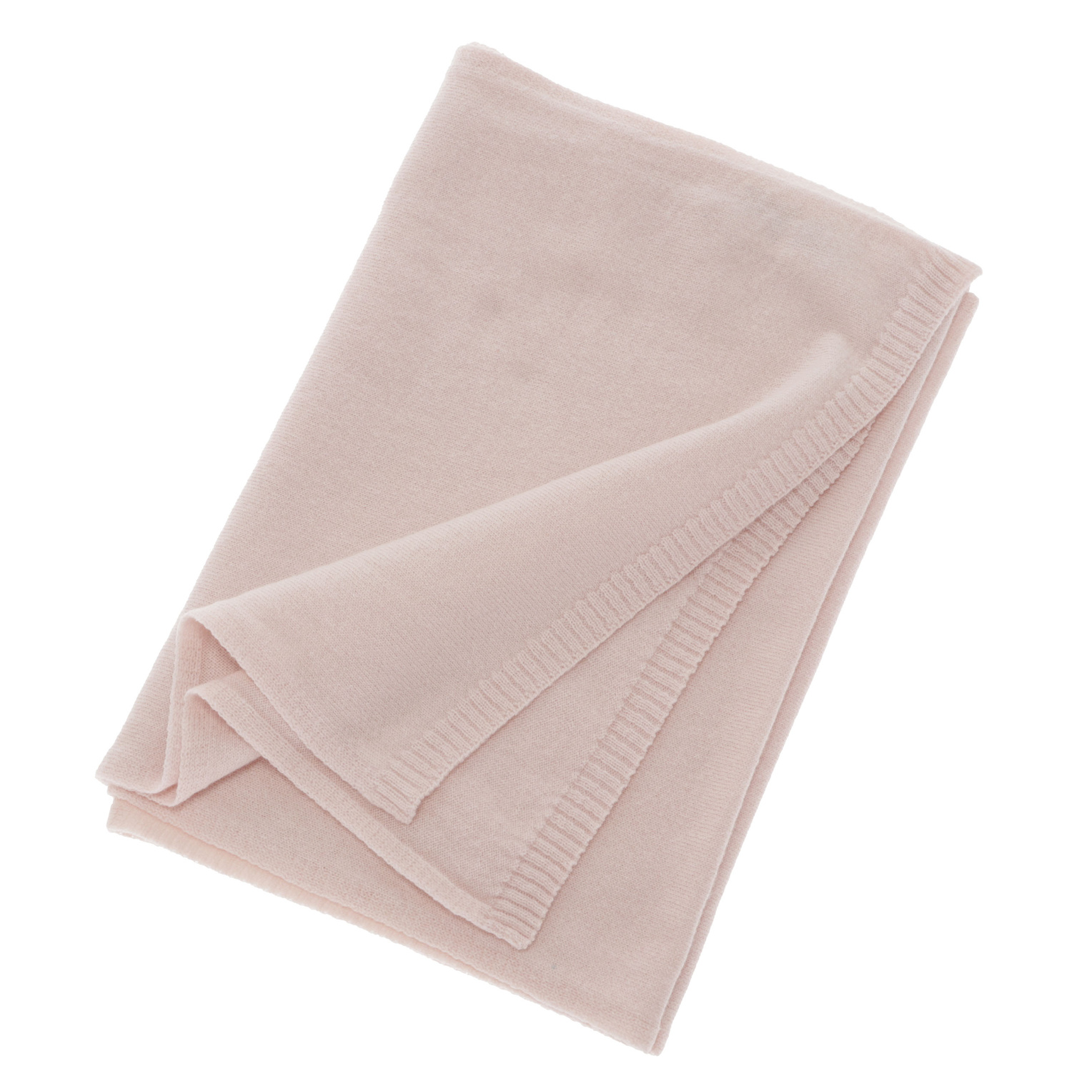 Woman's winter scarf, light pink, merino wool with cashmere, Irenia