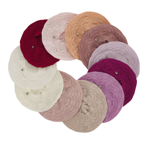 Girl's spring/ autumn beret beige Alper