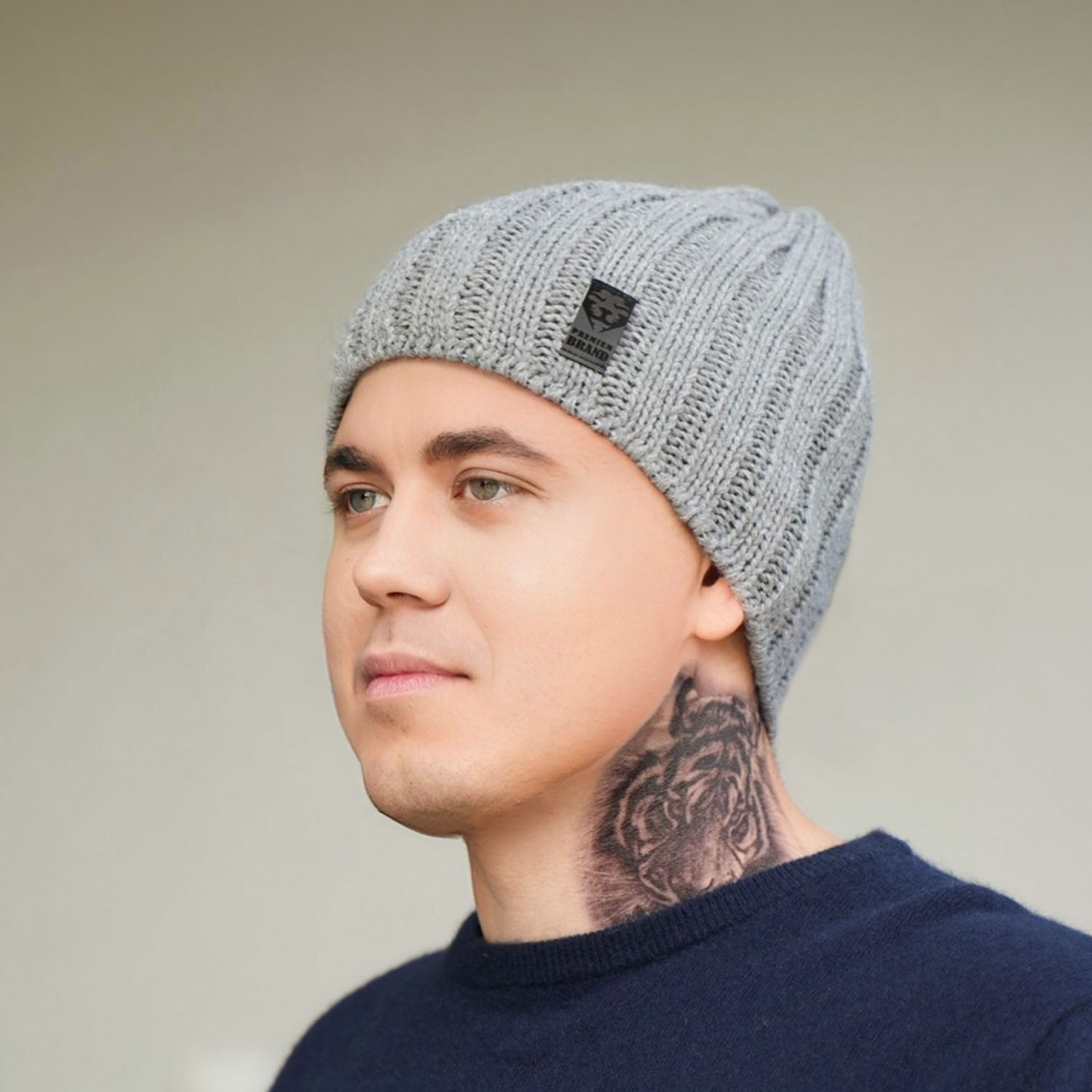 Men's winter hat khaki Derek