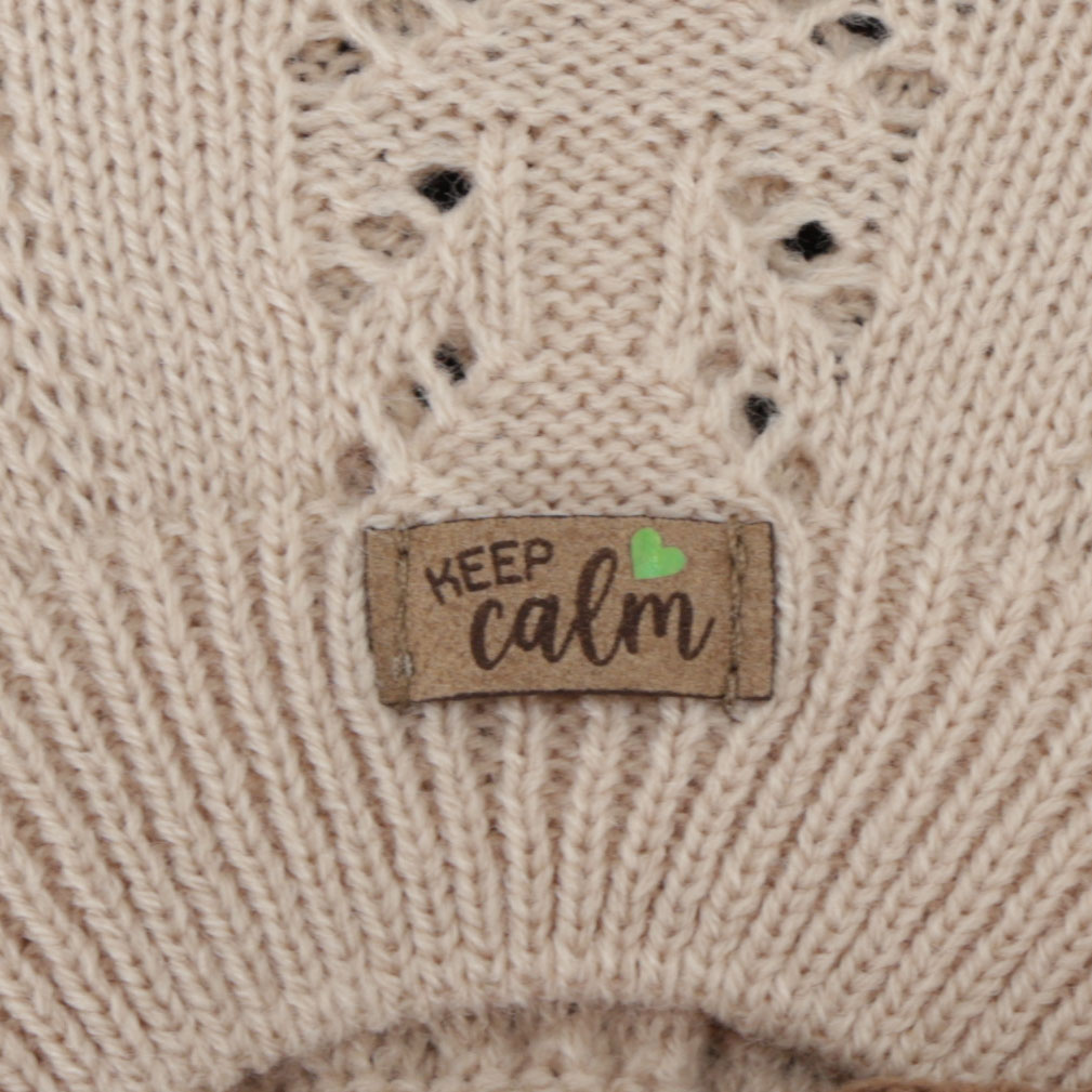 Girl's autumn/ spring beret, brown, Kevira