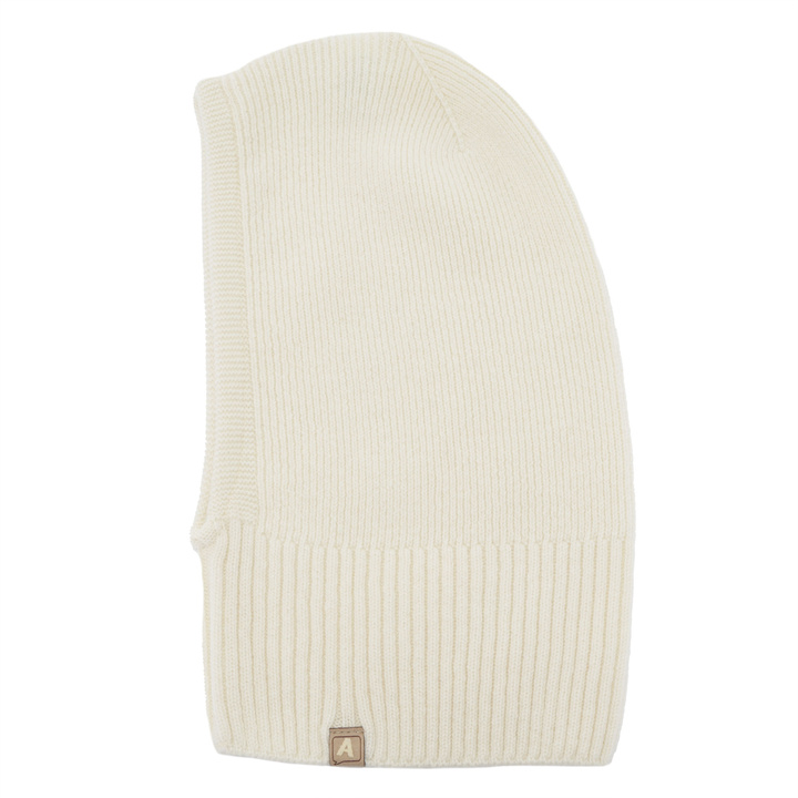 Boy's autumn, winter balaclava, cream, merino wool with cashmere, Zoldo