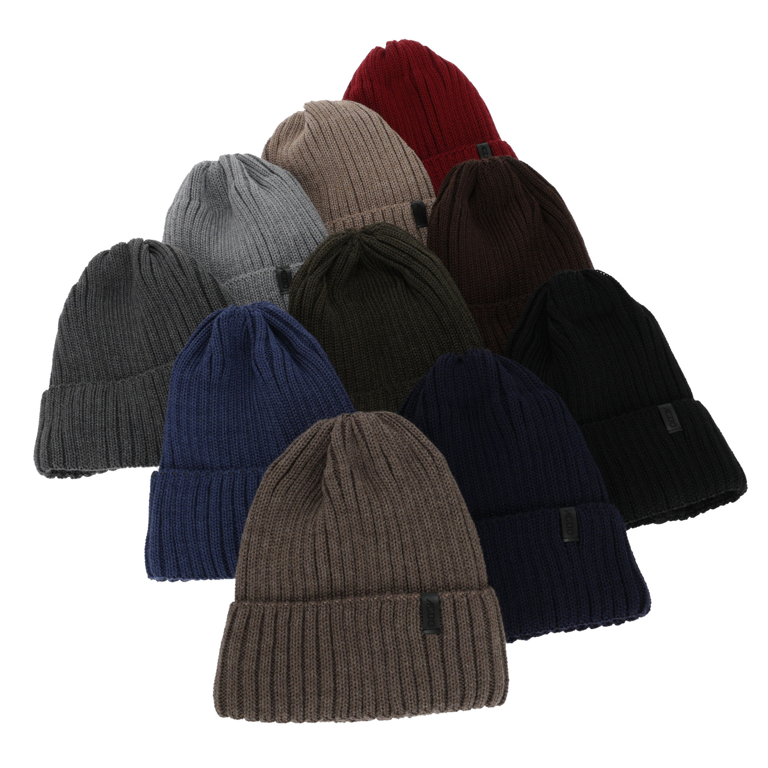 Men's winter hat, navy blue, with merino wool, Tyrol