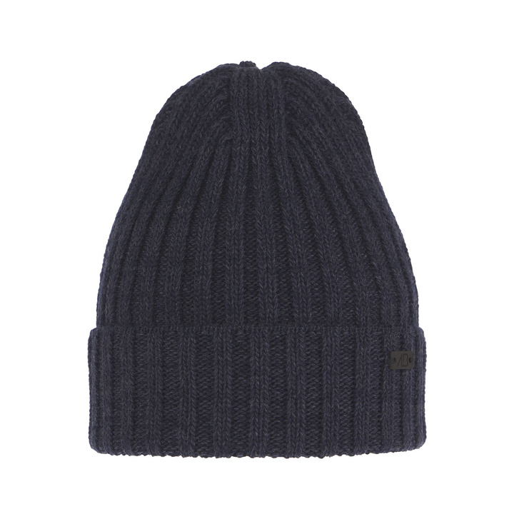 Men's winter hat navy blue merino wool Timon