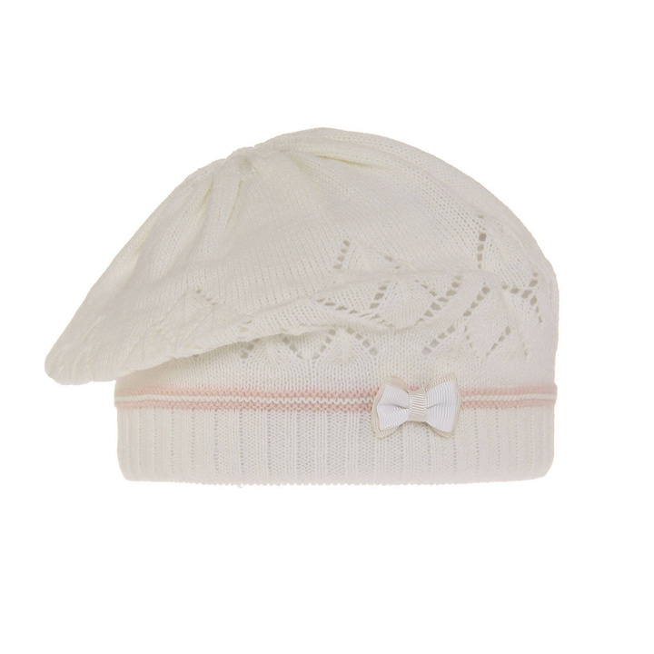 Girl's spring/ autumn beret ecru Bibi
