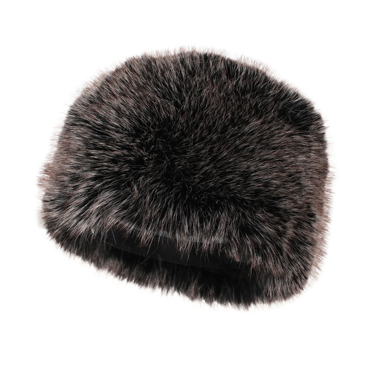 Woman's winter hat brown lined with wool fleece Holly