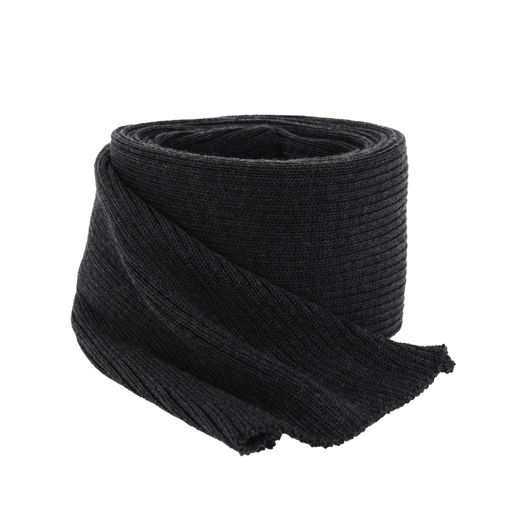 Men's winter scarf grey 100% extra fine merino wool Brayan