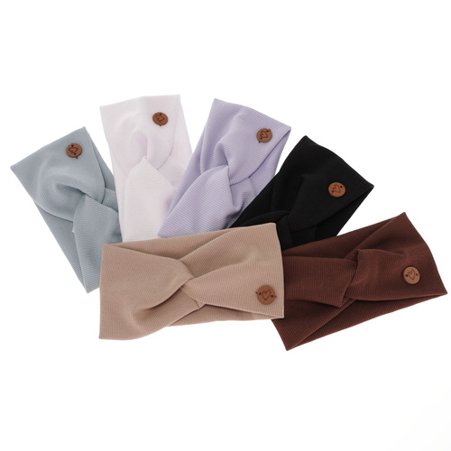 Girl's spring/ autumn headband cotton brown Kasjana