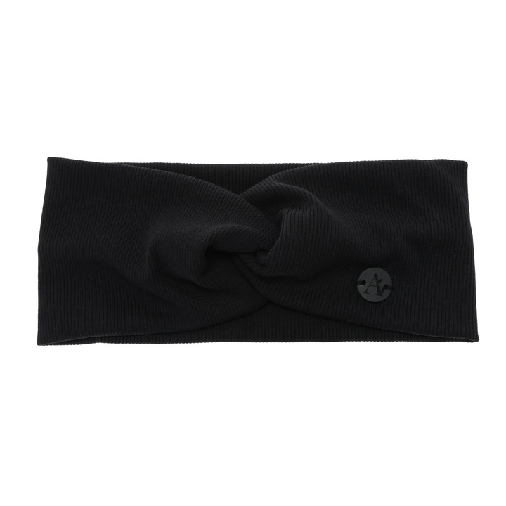 Woman's spring/autumn headband, black, cotton, Auri