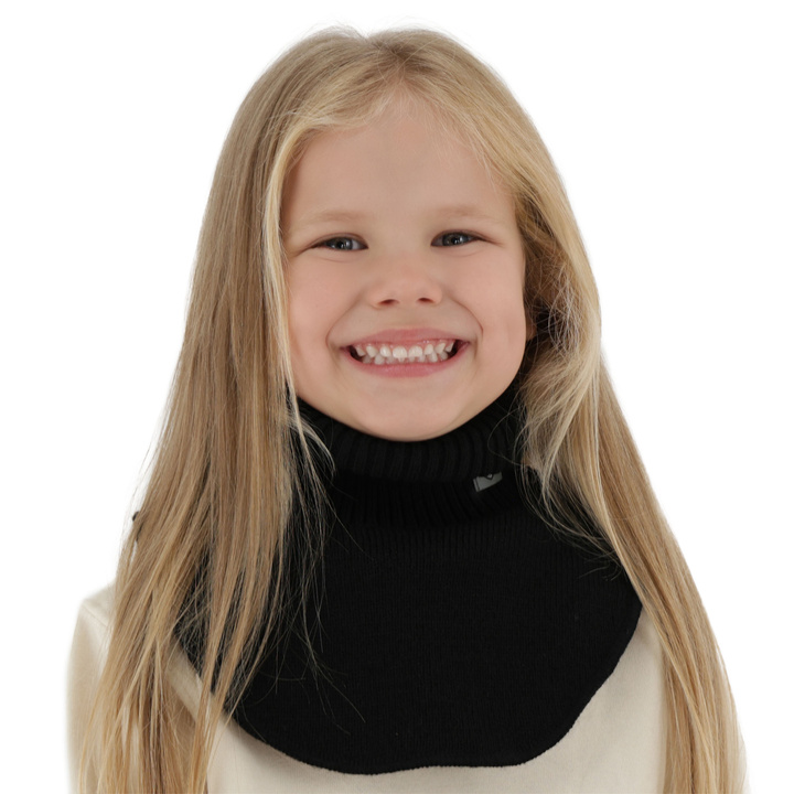 Girl's winter neckwarmer black Rafa