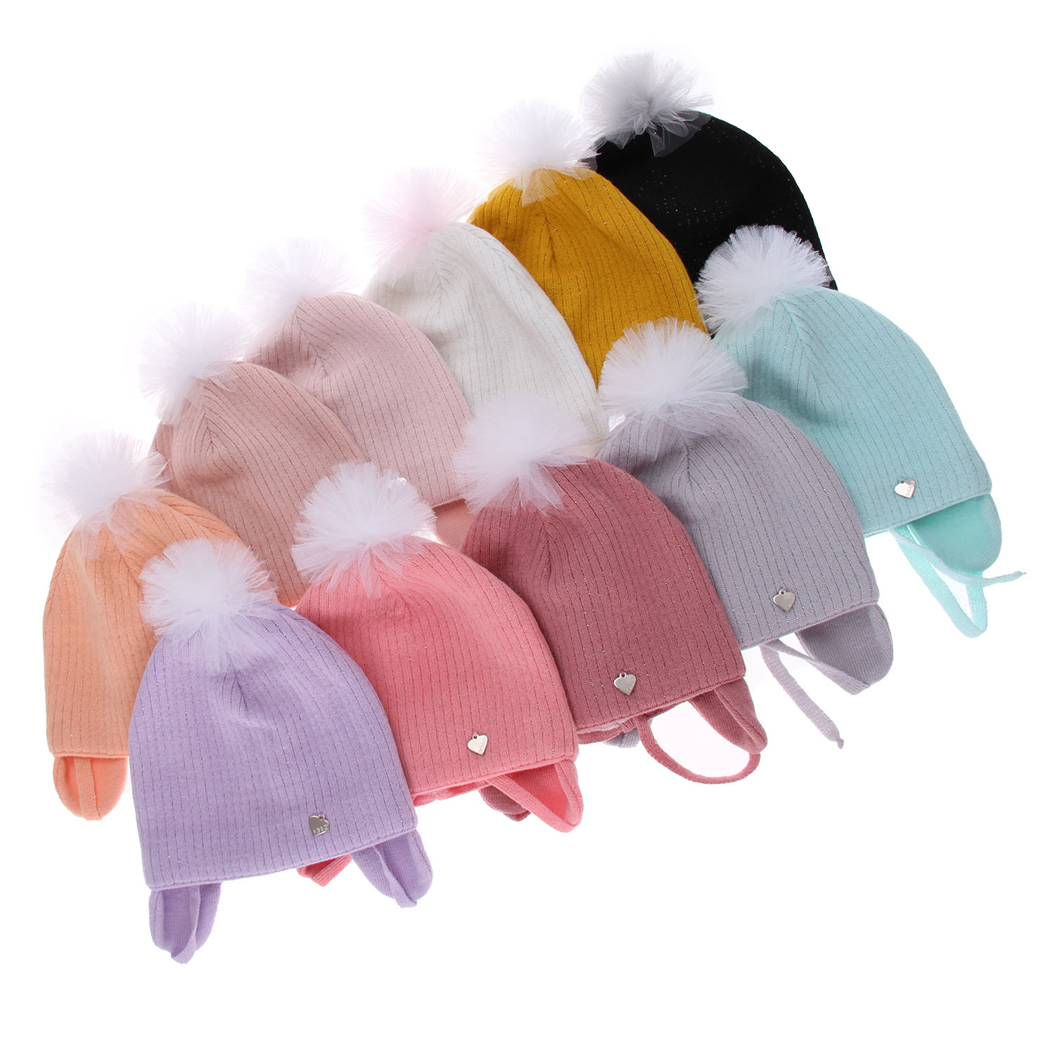 Girl's spring/ autumn hat black Poni