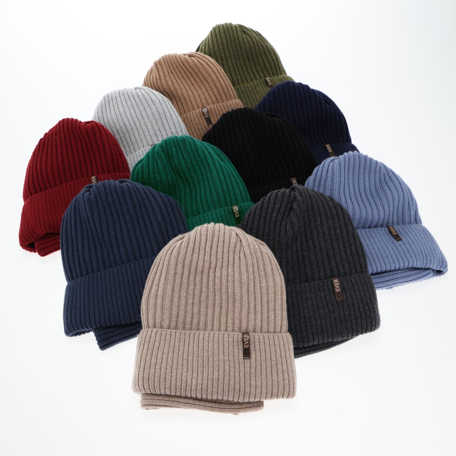 Boy's winter set: hat and tube scarf, blue, 100% merino wool, Gizmo