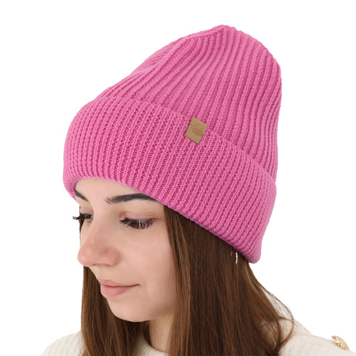 Woman's winter hat, camel, 100% merino wool, Isla