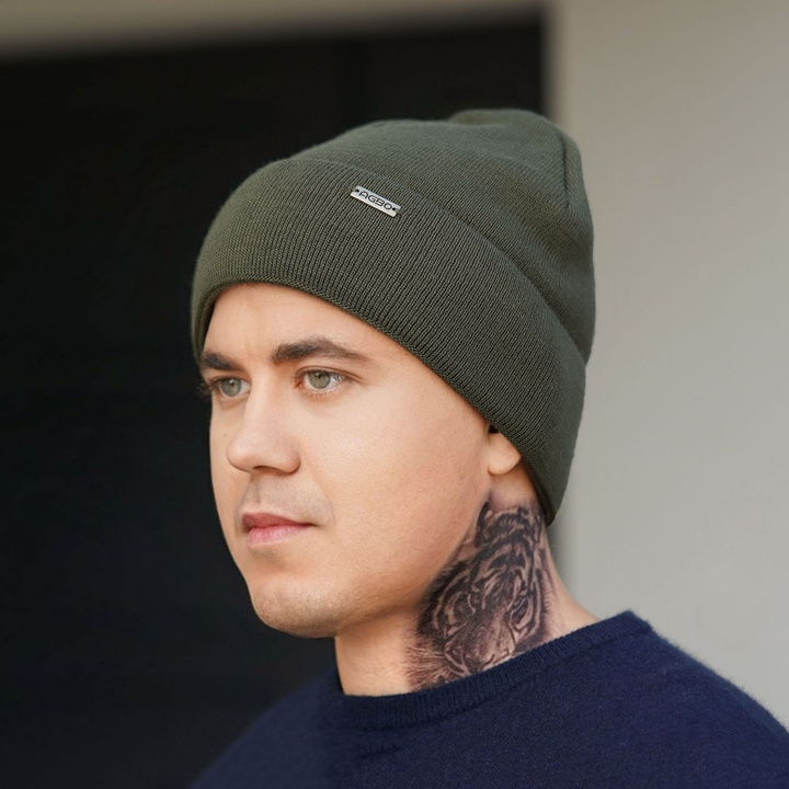 Men's winter hat mustard Golden