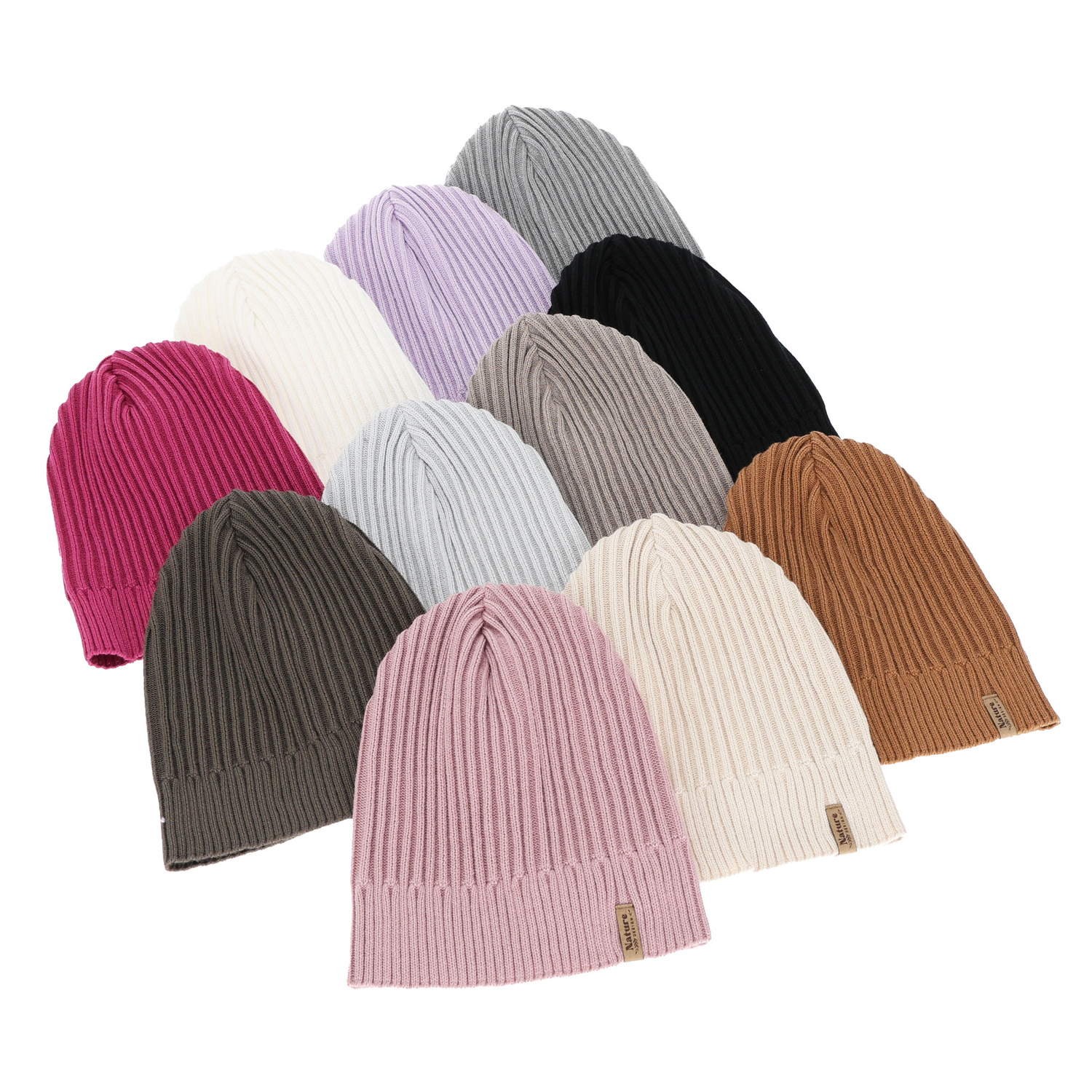 Woman's spring, autumn hat, with cotton, camel, Mirona