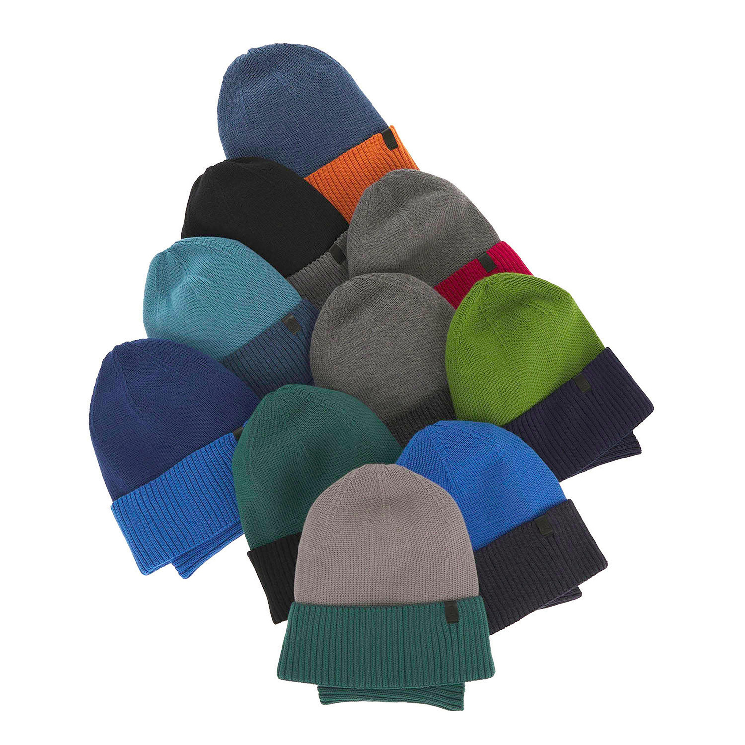 Children's autumn/ spring set: hat and tube scarf, with cotton, orange Tauros